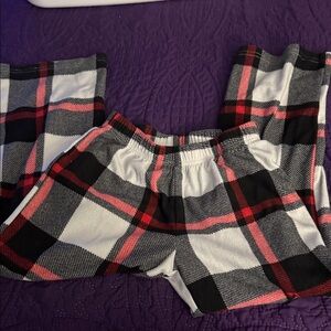 Wondershop Holiday Kids Plaid Fleece Pajama Pants S (6/7)
